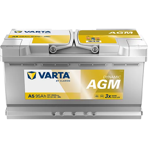 Akumulator 12V 95Ah/850A L-  353X175X190 Dynamic Agm - VARTA (595901085K262)