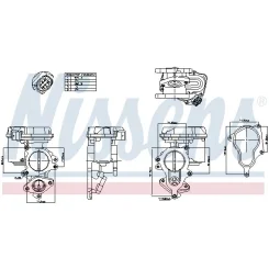 Zawór Egr Vw 2,0Tdi - NISSENS (NIS98156)