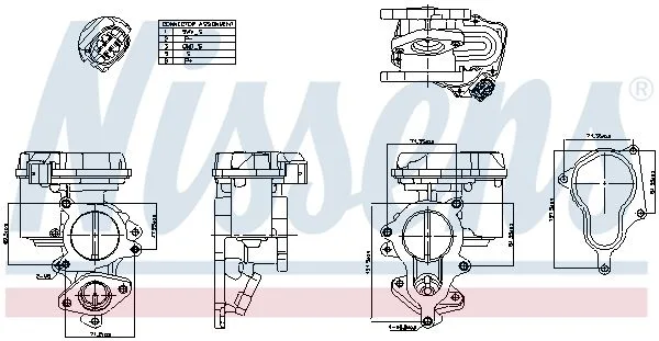 Zawór Egr Vw 2,0Tdi - NISSENS (NIS98156)
