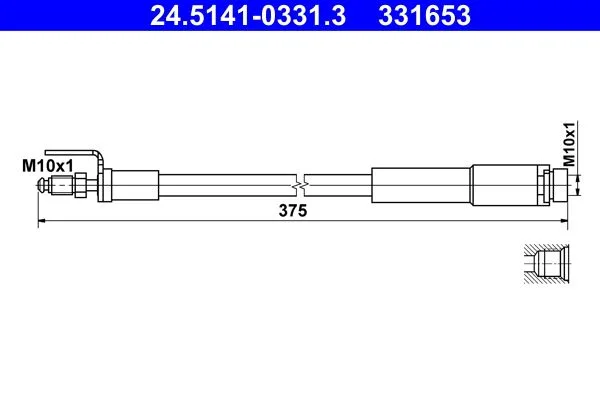 Fékcső - ATE (24.5141-0331.3)