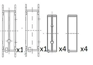 Panewki Gł. Hyundai 1.5Crdi/2.0Crdi/2.2Crdi 0.25 - FAI AutoParts (BM1068-025)