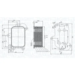 Chłodnica Oleju Citroen C3 1.6Hdi 14- - MAGNETI MARELLI (RO0051)