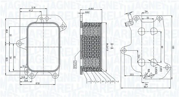 Chłodnica Oleju Citroen C3 1.6Hdi 14- - MAGNETI MARELLI (RO0051)