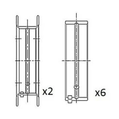 Panewki Gł. Opel 1.2/1.4 Std Kpl. - FAI AutoParts (BM1016-STD)