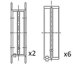 Panewki Gł. Opel 1.2/1.4 Std Kpl. - FAI AutoParts (BM1016-STD)