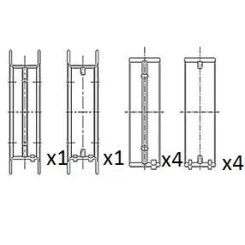 Panewki Gł. Bmw 2.0D Std Kpl. - FAI AutoParts (BM1040-STD)