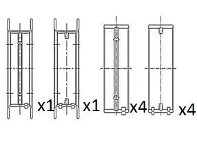 Panewki Gł. Bmw 2.0D Std Kpl. - FAI AutoParts (BM1040-STD)