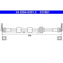 Fékcső - ATE (24.5204-0351.3)