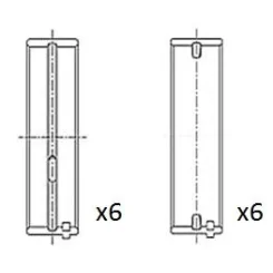 Panewki Gł. Vw 2.2/2.5/2.5Tdi 0.25 Kpl. - FAI AutoParts (BM1060-025)
