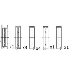 Panewki Gł. Bmw 1.6/2.0 Std - FAI AutoParts (BM1022-STD)