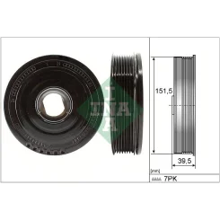 Szíjtárcsa, Főtengely - Schaeffler INA (544017710)