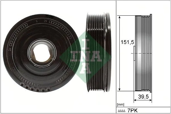 Szíjtárcsa, Főtengely - Schaeffler INA (544017710)
