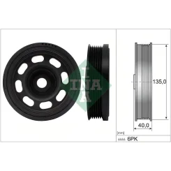 Koło Pasowe Wału Korbowego Vw 1,5Tsi - Schaeffler INA (544018410)