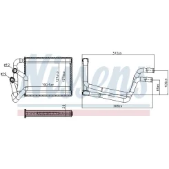Nagrzewnica Hyundai I10 1,0-1,2 08-13 - NISSENS (NIS707245)
