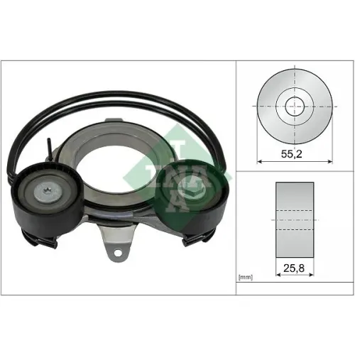 Napinacz Paska Wielorowk. Audi 2,0Tfsi Mild Hybrid - Schaeffler INA (534091010)
