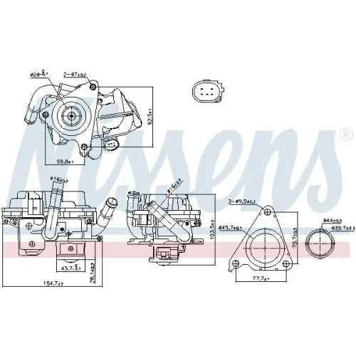 Zawór Egr Vw 1,6Tdi/2,0Tdi - NISSENS (NIS98379)