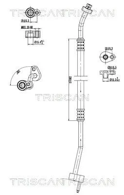 Przewód Klimatyzacji Ford C-Max 1.6 Tdci 10-19 - TRISCAN (901016042)