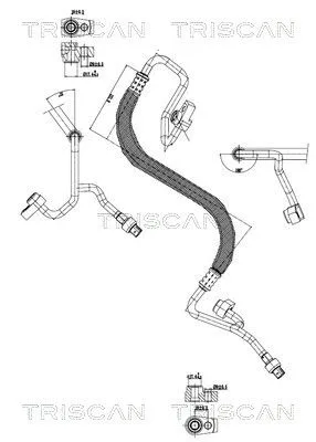 Przewód Klimatyzacji Ford Transit 13- - TRISCAN (901016060)