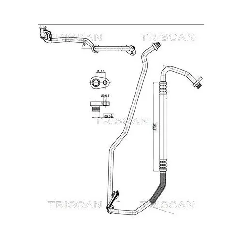Przewód Klimatyzacji Peugeot 207 06-13 - TRISCAN (901028022)