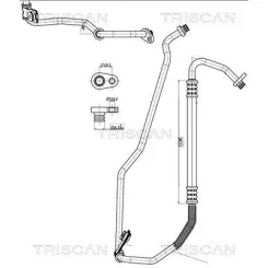 Przewód Klimatyzacji Peugeot 207 06-13 - TRISCAN (901028022)