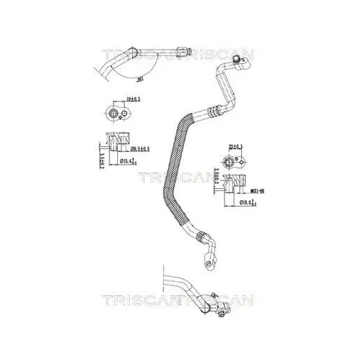 Przewód Klimatyzacji Audi A4,A5 2.0Tfsi 08-17 - TRISCAN (901029010)