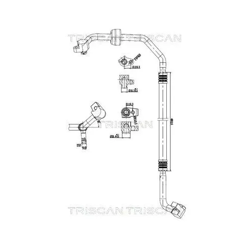 Przewód Klimatyzacji Ford Fiesta Vii 17- - TRISCAN (901016015)