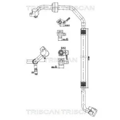Przewód Klimatyzacji Ford Fiesta Vii 17- - TRISCAN (901016015)