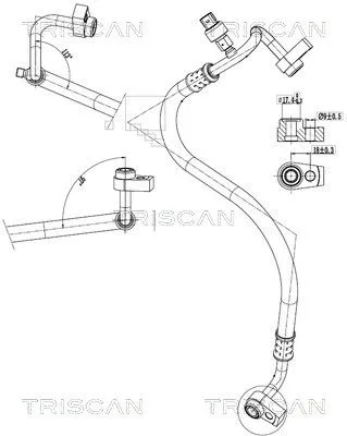 Przewód Klimatyzacji Ford Focus Iii 1.6 10-20 - TRISCAN (901016034)
