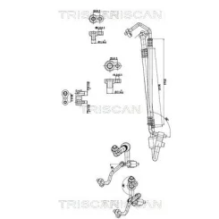 Przewód Klimatyzacji Opel Astra J 1.4 11- - TRISCAN (901024021)