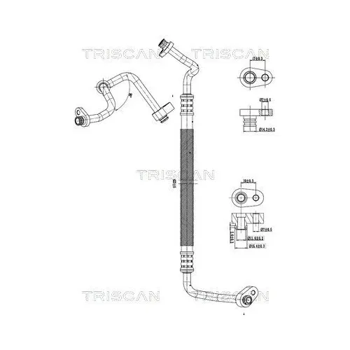 Przewód Klimatyzacji Citroen Jumper Ii 15-23 - TRISCAN (901028015)