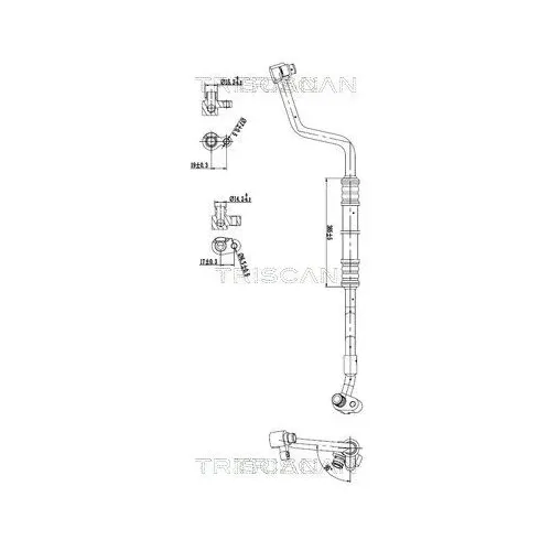 Przewód Klimatyzacji Mini Cooper D 06-16 - TRISCAN (901011005)