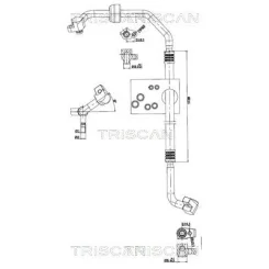 Przewód Klimatyzacji Ford Fiesta Vii 1.0 17- - TRISCAN (901016004)