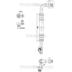 Przewód Klimatyzacji Citroen C4 1.6 Hdi 04-12 - TRISCAN (901028005)