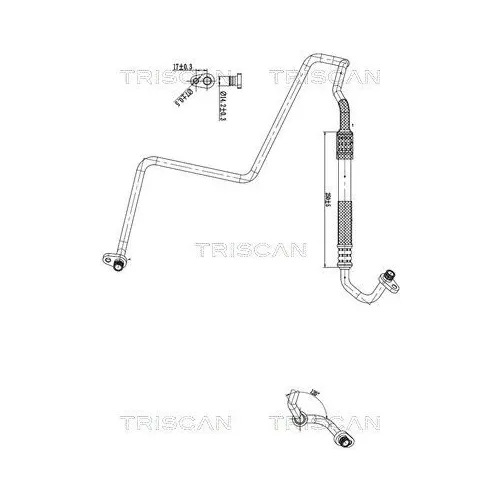Przewód Klimatyzacji Citroen C3 Picasso 1.6 08-15 - TRISCAN (901028012)