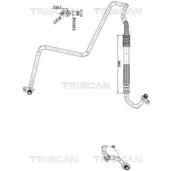 Przewód Klimatyzacji Citroen C3 Picasso 1.6 08-15 - TRISCAN (901028012)