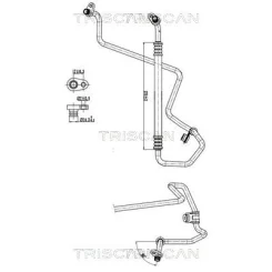 Przewód Klimatyzacji Citroen C4 Cactus 1.2 14 - TRISCAN (901028072)