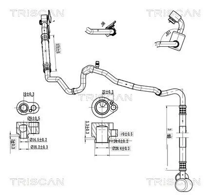 Przewód Klimatyzacji Vw Up 11-23 - TRISCAN (901029001)