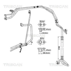 Przewód Klimatyzacji Citroen C1 1.0 05-14 - TRISCAN (901028094)