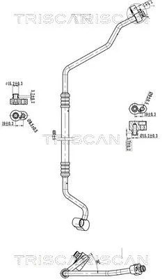 Przewód Klimatyzacji Vw Up 11-23 - TRISCAN (901029005)