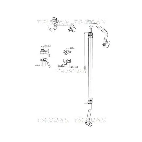 Przewód Klimatyzacji Vw Sharan 2.0Tdi 11-22 - TRISCAN (901029023)