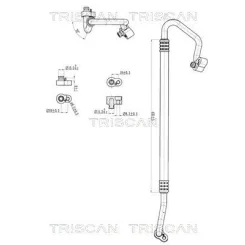 Przewód Klimatyzacji Vw Sharan 2.0Tdi 11-22 - TRISCAN (901029023)