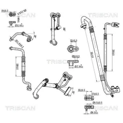 Przewód Klimatyzacji Opel Adam 12-19 - TRISCAN (901024005)