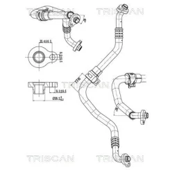 Przewód Klimatyzacji Volvo V60 Ii 18- - TRISCAN (901027001)