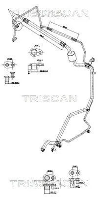 Przewód Klimatyzacji Citroen C2, C3, C3 Ii - TRISCAN (901028089)