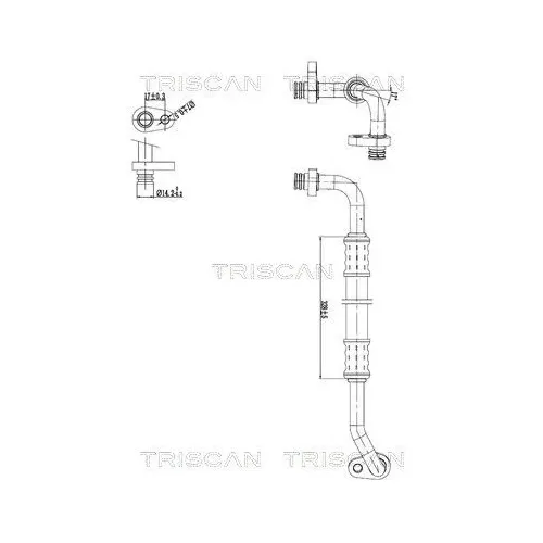 Przewód Klimatyzacji Citroen C4 Picasso 2.0Hdi 06-13 - TRISCAN (901028103)
