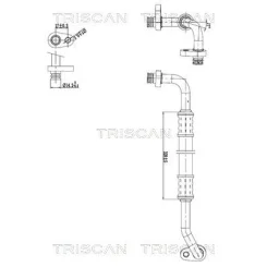 Przewód Klimatyzacji Citroen C4 Picasso 2.0Hdi 06-13 - TRISCAN (901028103)