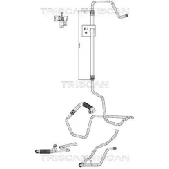 Przewód Wspomagania Peugeot 206 98- - TRISCAN (851628014)