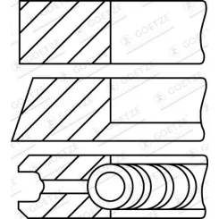 PierCienie Tłokowe Opel 1.6Cdti 0.50 - GOETZE ENGINE (08-430307-00)