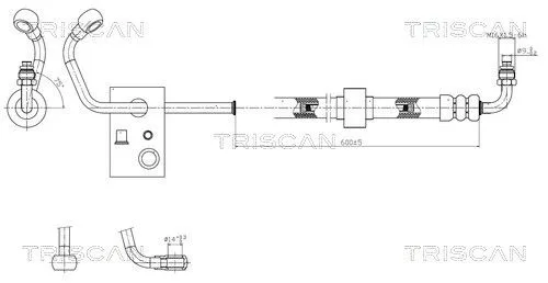 Przewód Wspomagania Db W210 E240-320 - TRISCAN (851623008)