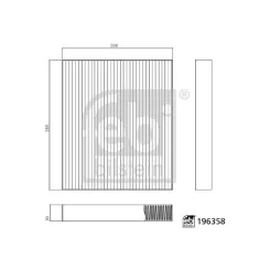 Filtr Kabiny Byd Seal Ev 07.22- - FEBI BILSTEIN (FE196358)